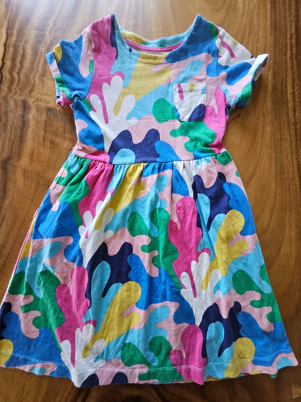 Mini Boden Girls' Multicolor Splash Print Dress